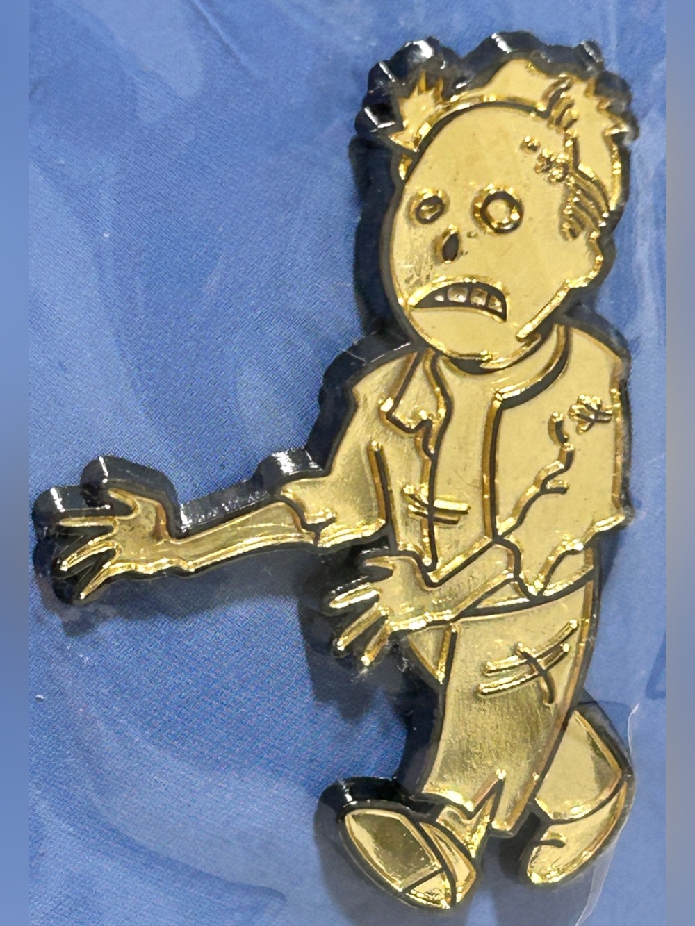 Gold Zombie Enamel Pin - Men Accessories